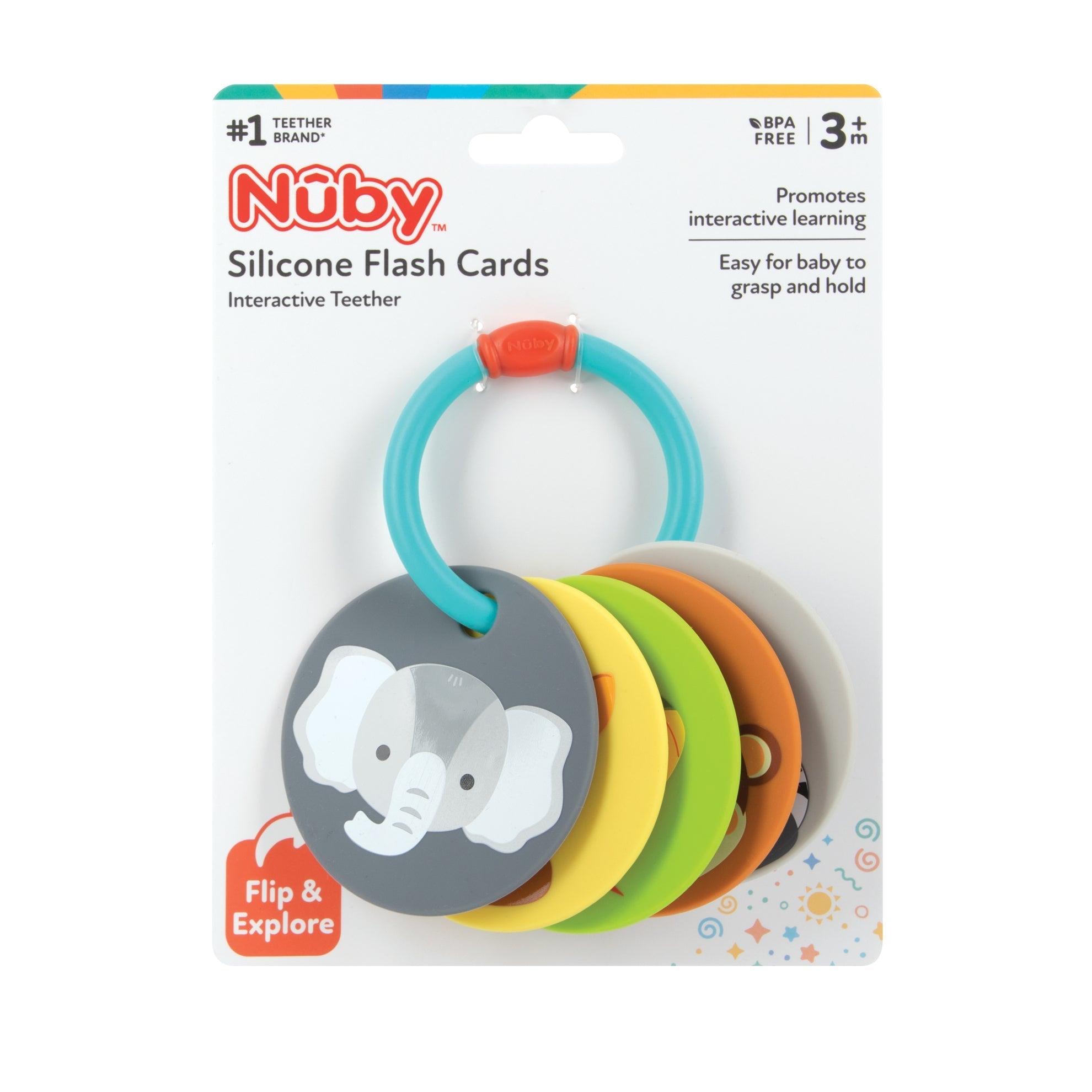 Silicone Flash Cards & Interactive Teether