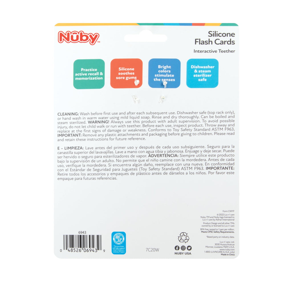 Silicone Flash Cards & Interactive Teether