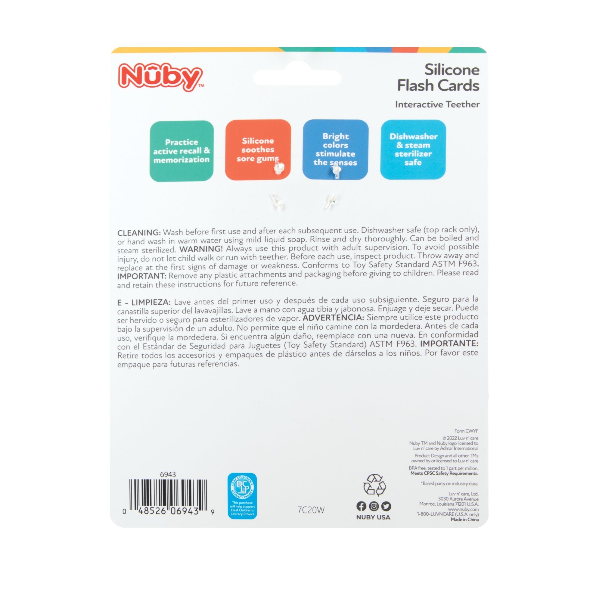 Silicone Flash Cards & Interactive Teether