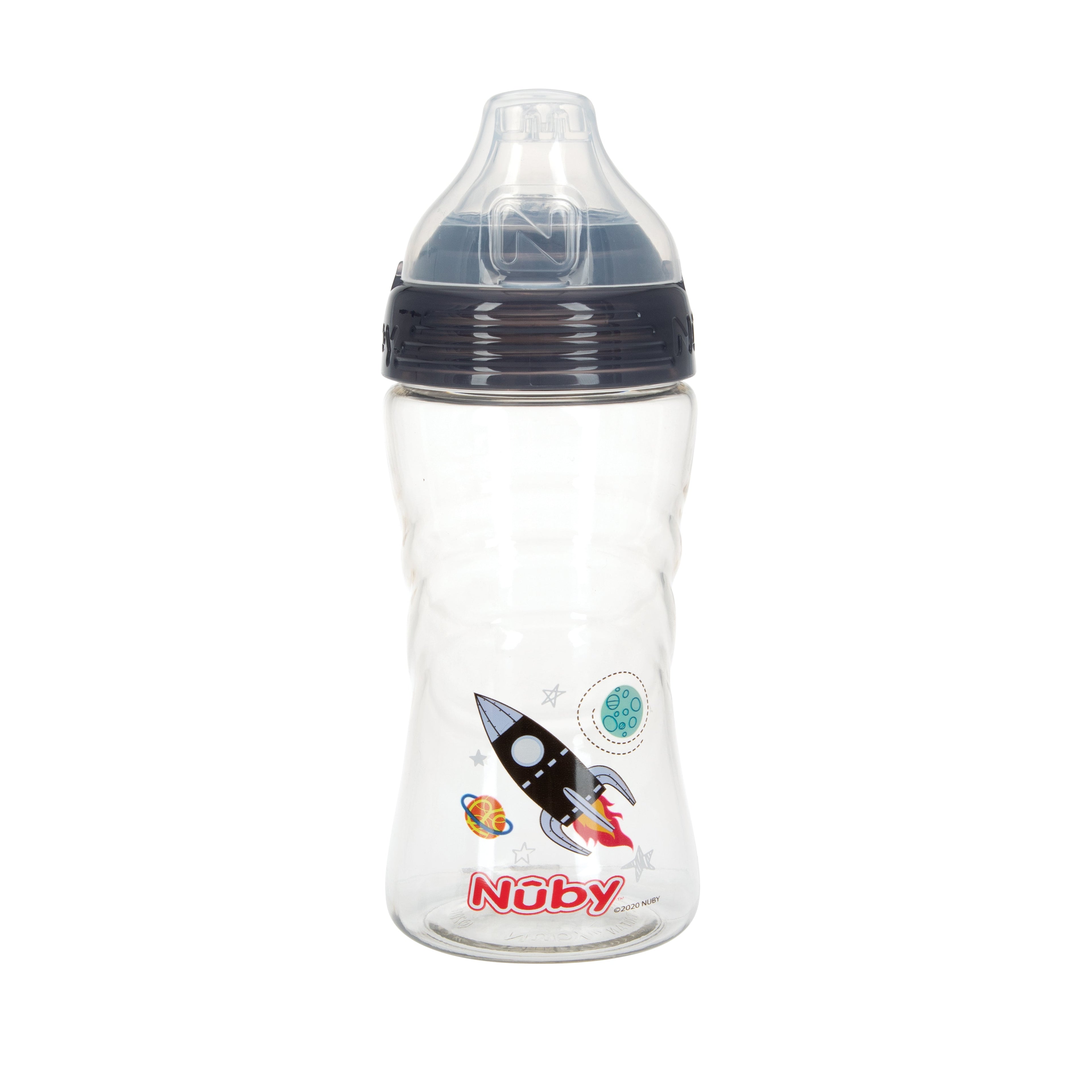 Thirsty Kids Sip It Sport Beginner Travel Cup | Rocket (Grey)