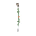 Silicone and Wood Beaded Pacifier Clip