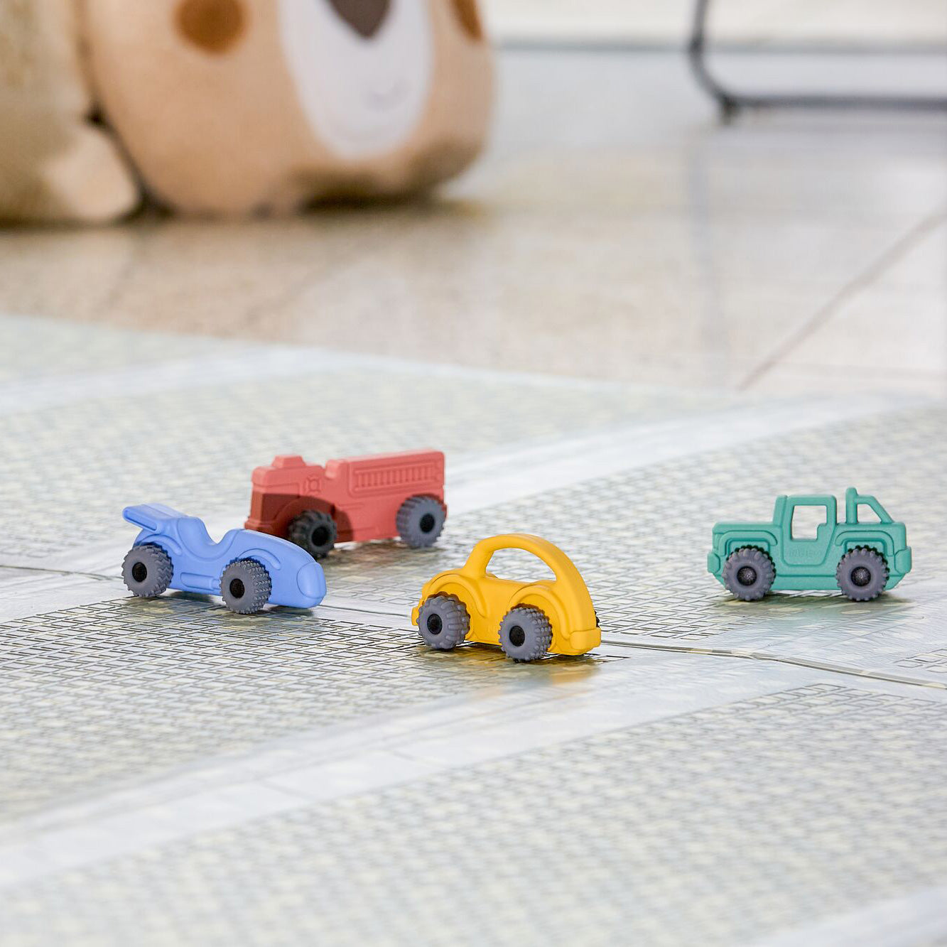 Silicone Vehicle Teether Toy Set