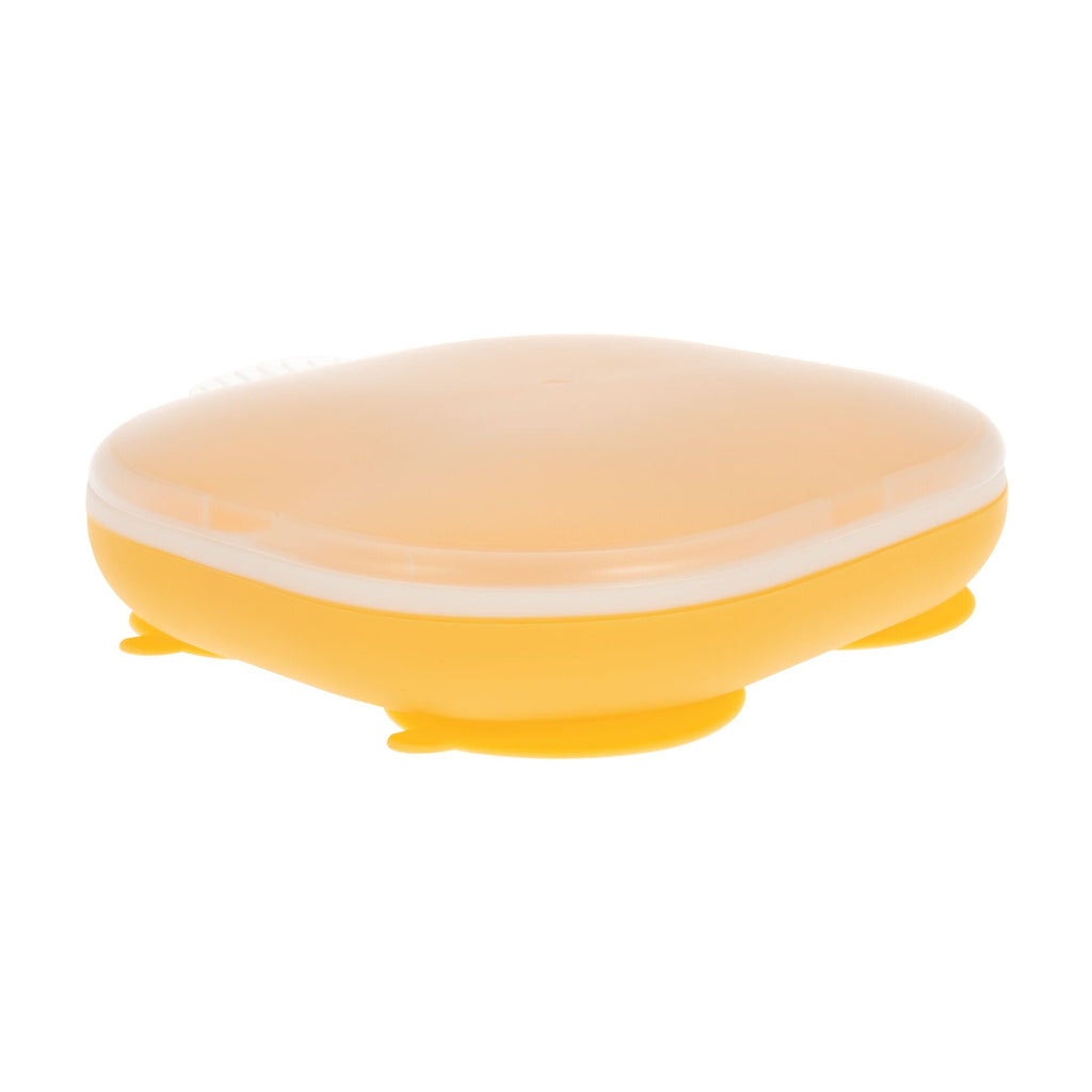 Rectangular Silicone Suction Plate (2 Pack) | Yellow / Blue