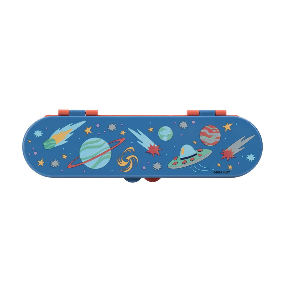 Stainless Steel Toddler Utensil Set | Outer Space
